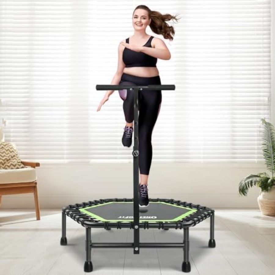 Trampoline Mini Indoor - 42/45 Rebounder Trampoline for Adults Silent