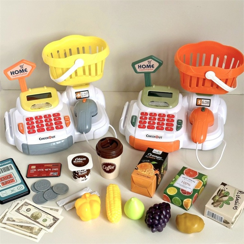 Toy Cash Register - Cashier Toy Cash Register Playset Supermarket