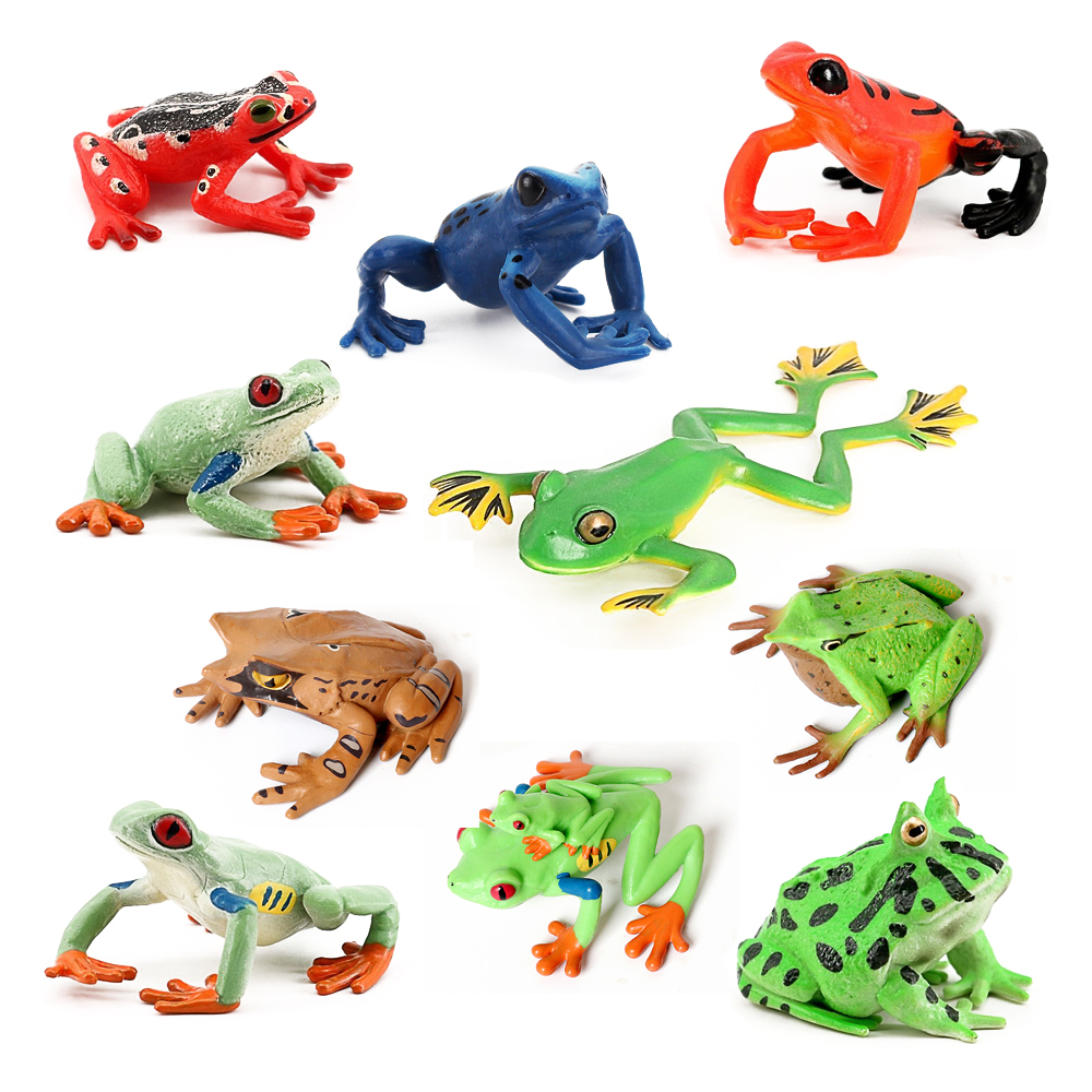 Kids Toys Review - Rainforest Animals Frogs Figurines Tree Frog