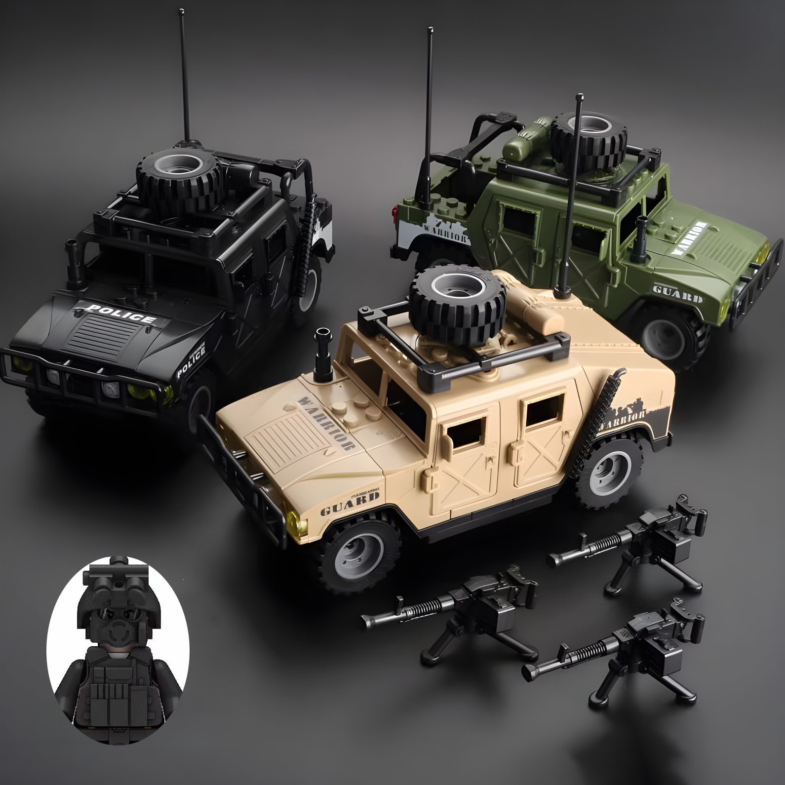 Kids Toys Jeep - Military Army Jeeps Armored Vehicle Model