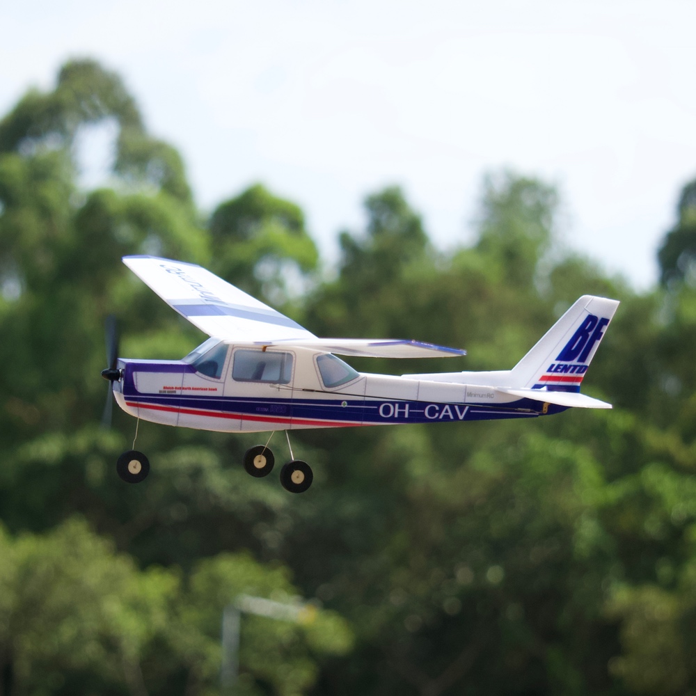 Kids Toys Channel - MinimumRC Plane Kit Blue Cessna152 360mm