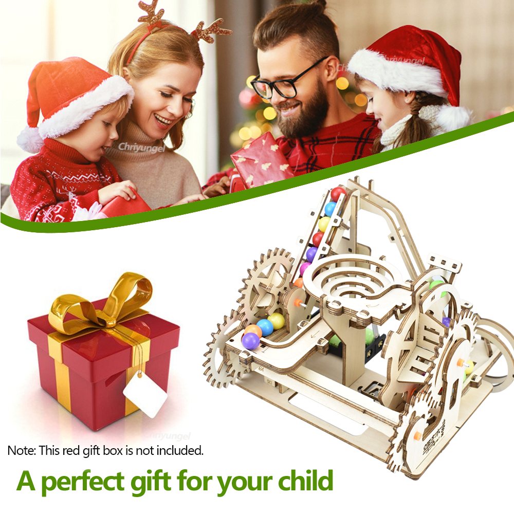 Marble Run Set - Spiral Marble Run 3D Wooden Puzzles