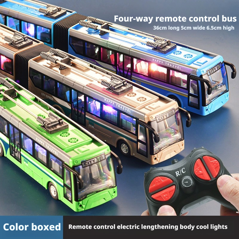 Kids Toys Channel - Double Carriage Remote Control Bus With