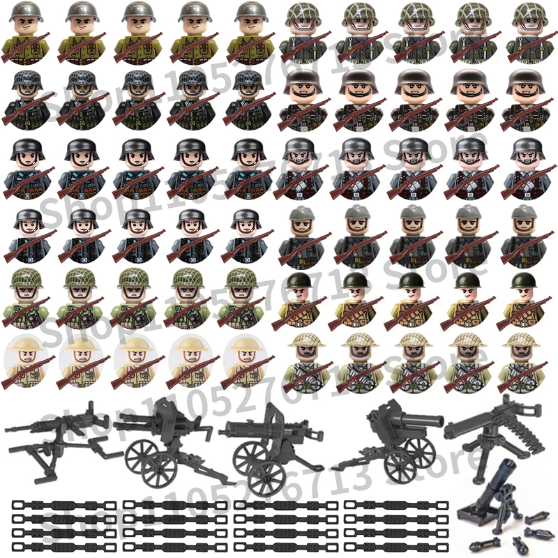 Kids Toys Uk - 25Pcs/Set World War II Military building