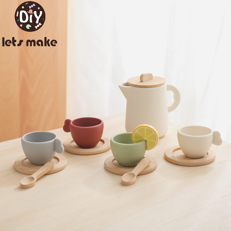 Play Kitchen Set - 1Set Children Montessori Toy Teapot and