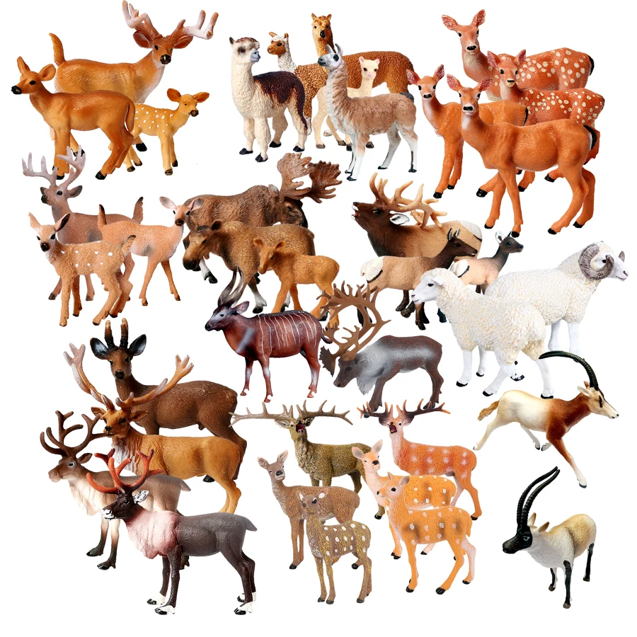 Kids Toys Review - Toy Animals Figures Christmas Reindeer Elk