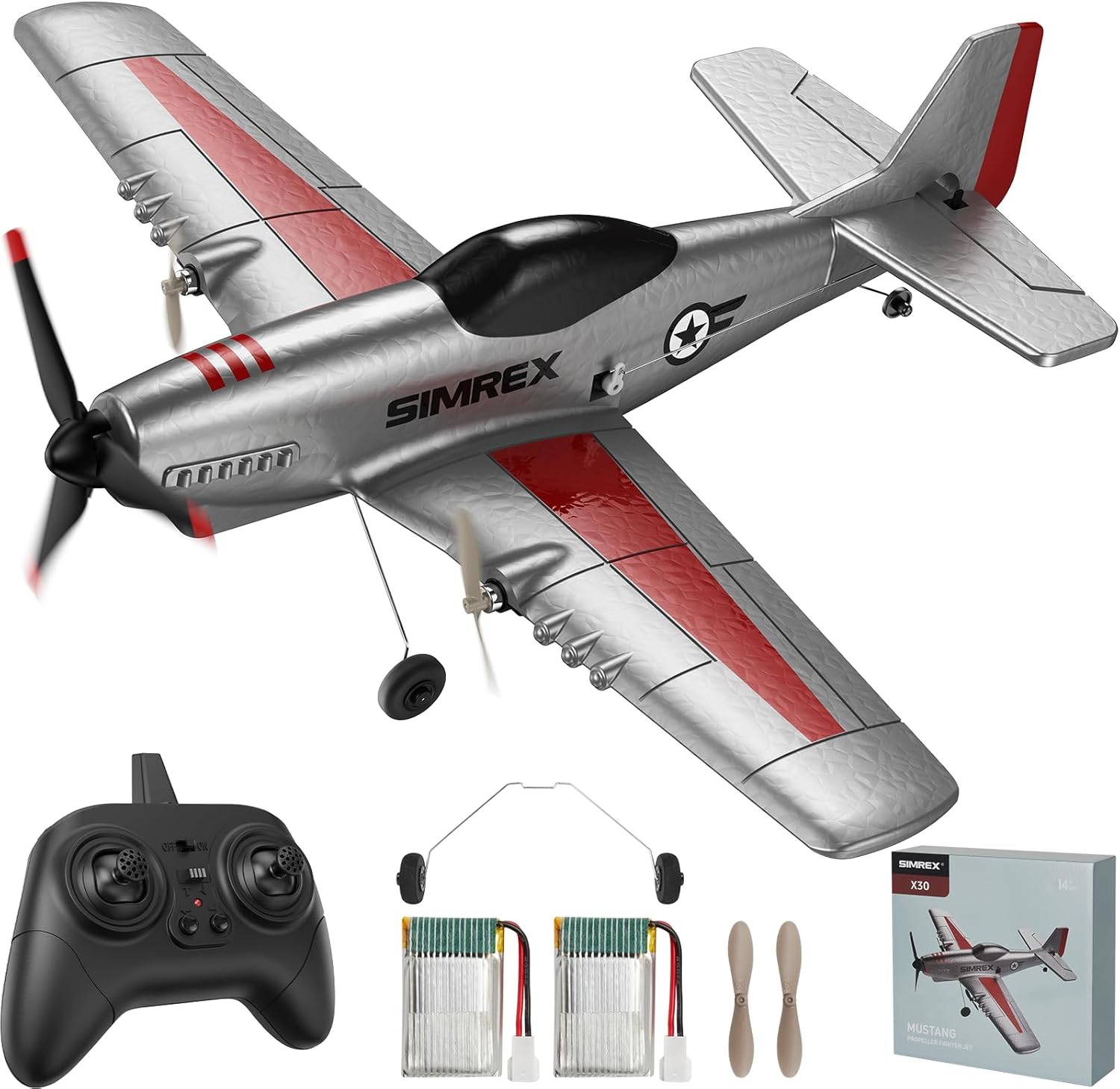 Kids Toys Channel - 2.4GHz 3-Channel P51 Foam Glider RC