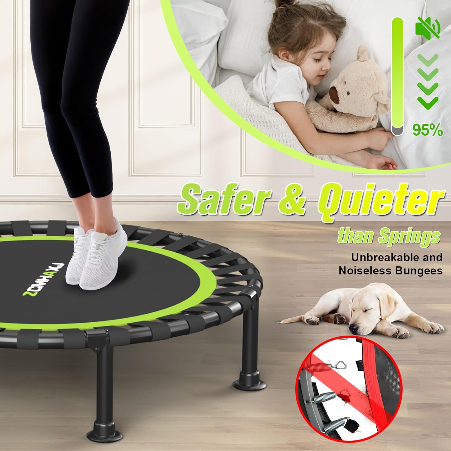 Foldable Mini Trampoline, 40