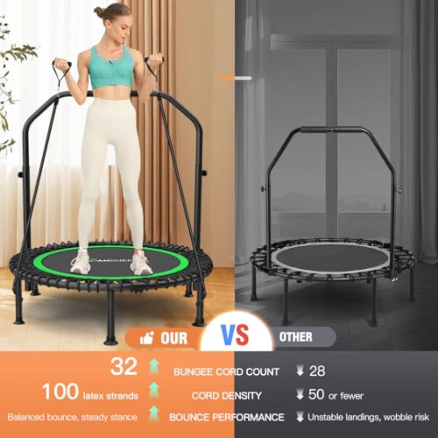 40/48 Foldable Mini Trampoline – Trampoline Mini Indoor recenzja i cena