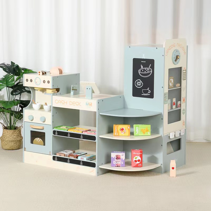 Kids Wooden Grocery Store Play – Toy Cash Register recenzja i cena