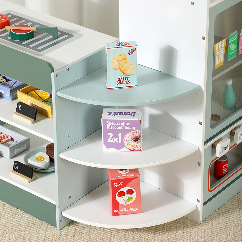 Kids Wooden Grocery Store Play – Toy Cash Register recenzja i cena
