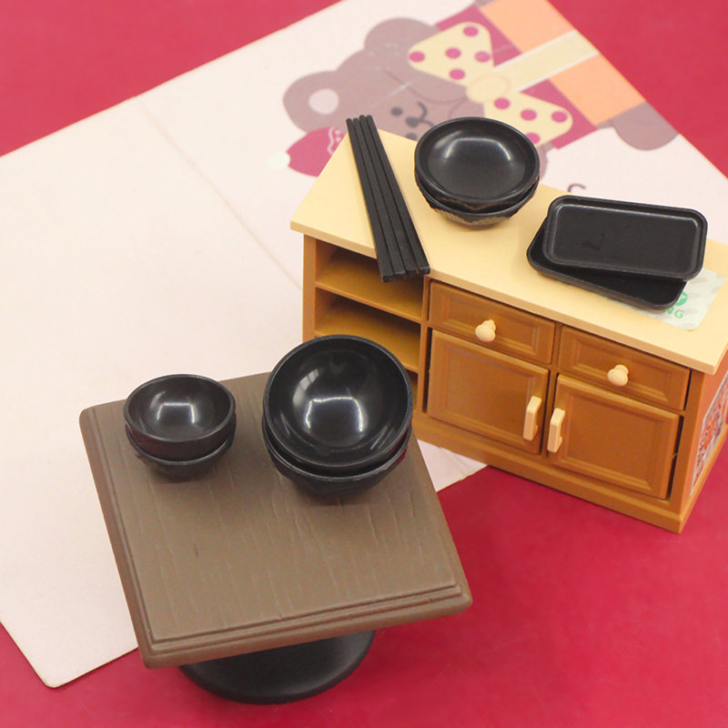 1 set 1:6 1:12 Dollhouse Minia – Play Kitchen Set recenzja i cena