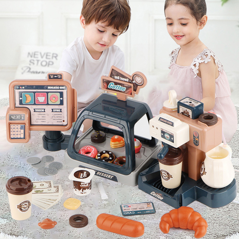 3 In 1 Coffee Machine Toy Set  – Toy Cash Register recenzja i cena