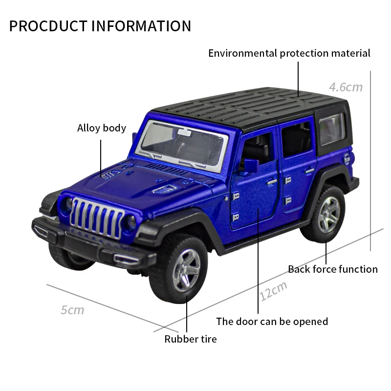 Bagged 1:36 alloy JEEPS Wrangl – Kids Toys Jeep recenzja i cena