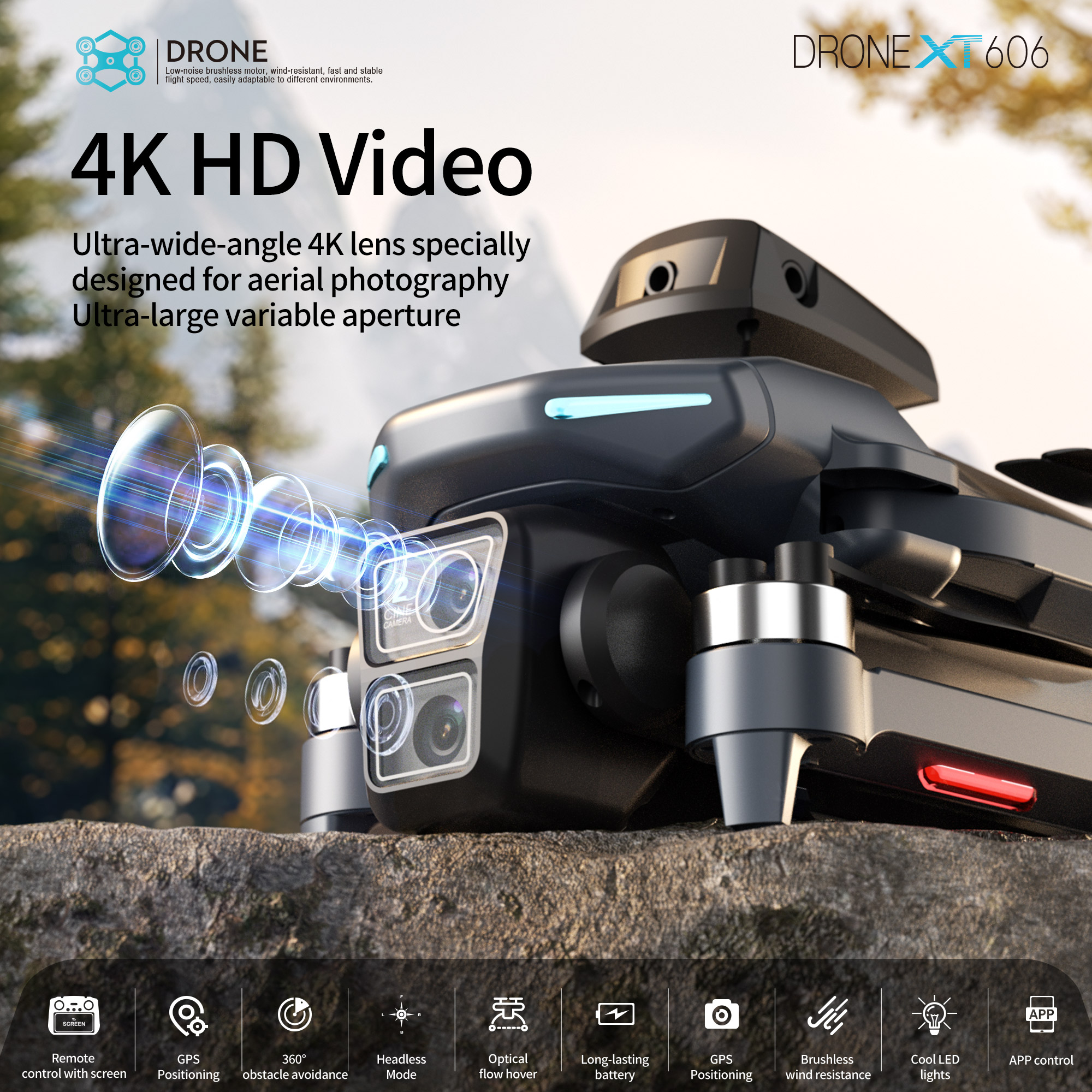 XT606 MAX GPS NEW Drone 8k Pro – Xiaomi Kids Toys recenzja i cena
