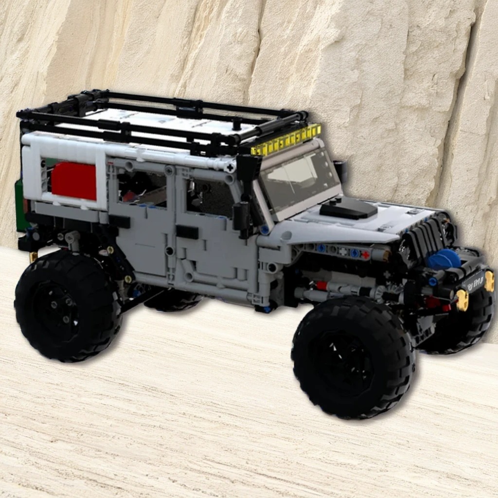 1260pcs MOC LXF Jeeped Wrangle – Kids Toys Jeep recenzja i cena