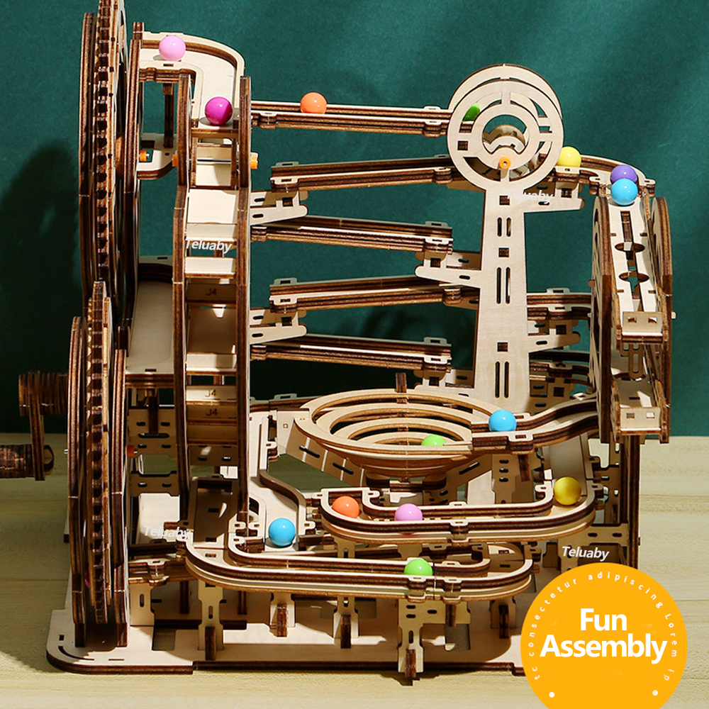 3d Wooden Puzzle Marble Runs M – Marble Run Set recenzja i cena