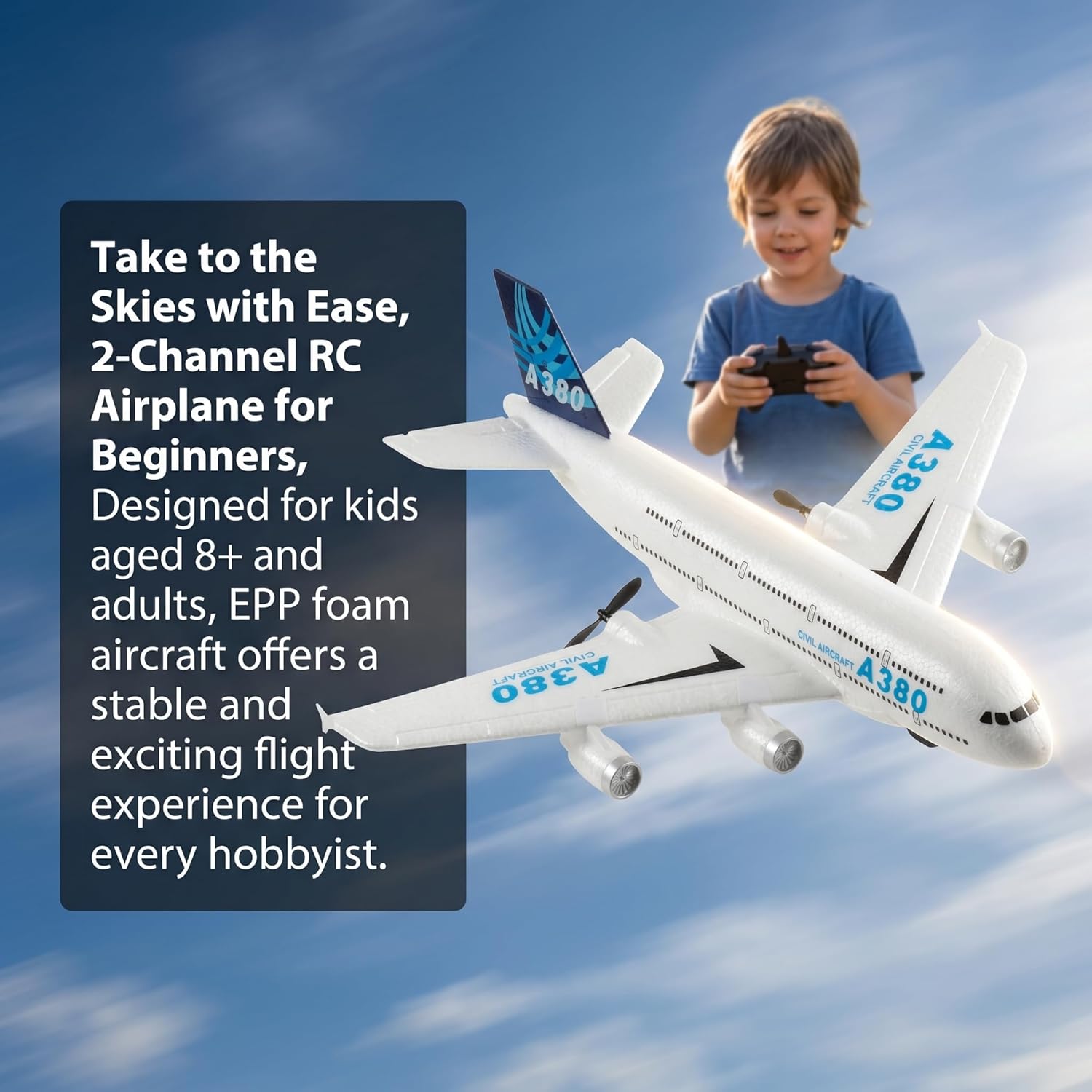 2.4GHz Ready-to-Fly RC Airplan – Kids Toys Channel recenzja i cena