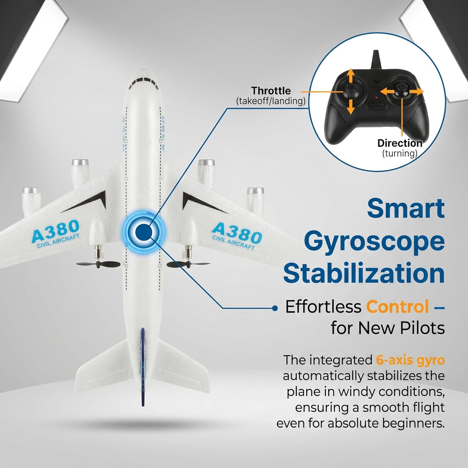 2.4GHz Ready-to-Fly RC Airplan – Kids Toys Channel recenzja i cena
