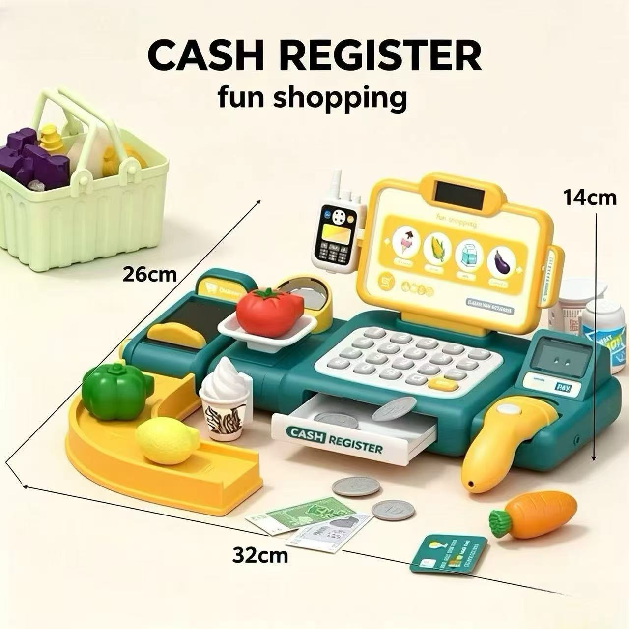 Kids Pretend Play Cash Registe – Toy Cash Register recenzja i cena