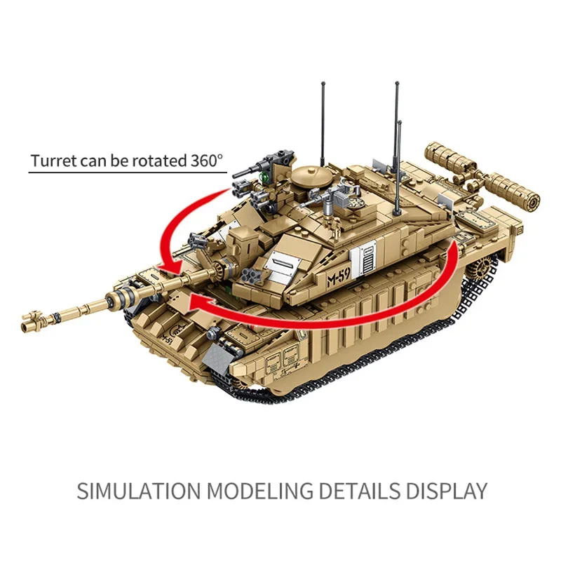1687Pcs Military Tanks UK Chal – Kids Toys Uk recenzja i cena