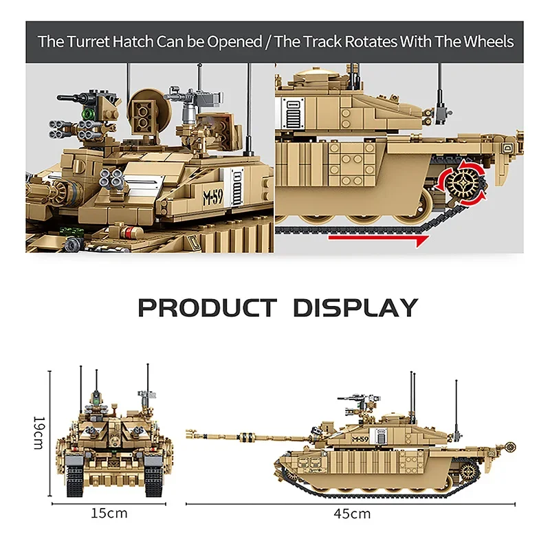 1687Pcs Military Tanks UK Chal – Kids Toys Uk recenzja i cena