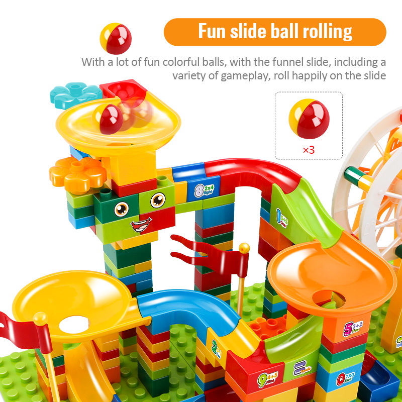 36-186PCS Big Size Marble Race – Marble Run Set recenzja i cena