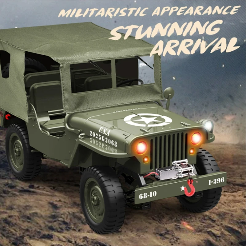 JJRC 1:10 C8815 Rc Car WILLYS  – Kids Toys Jeep recenzja i cena