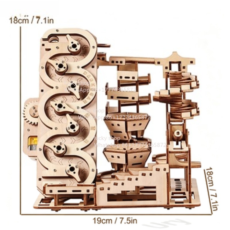 Ury 3D Wooden Puzzle Electric  – Marble Run Set recenzja i cena