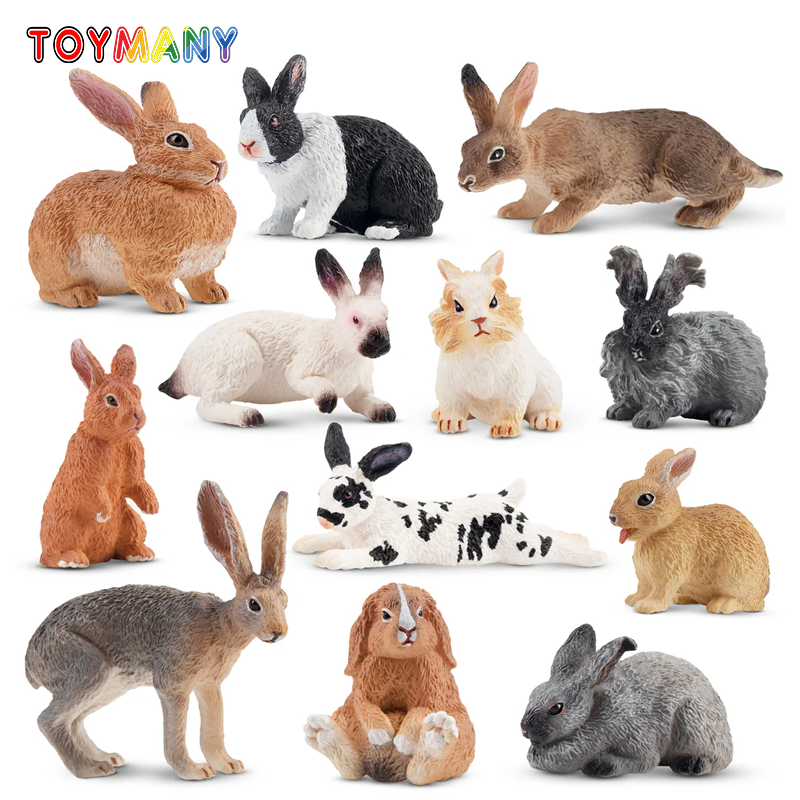 12Pcs Simulation Rabbit Farm A – Kids Toys Variety recenzja i cena