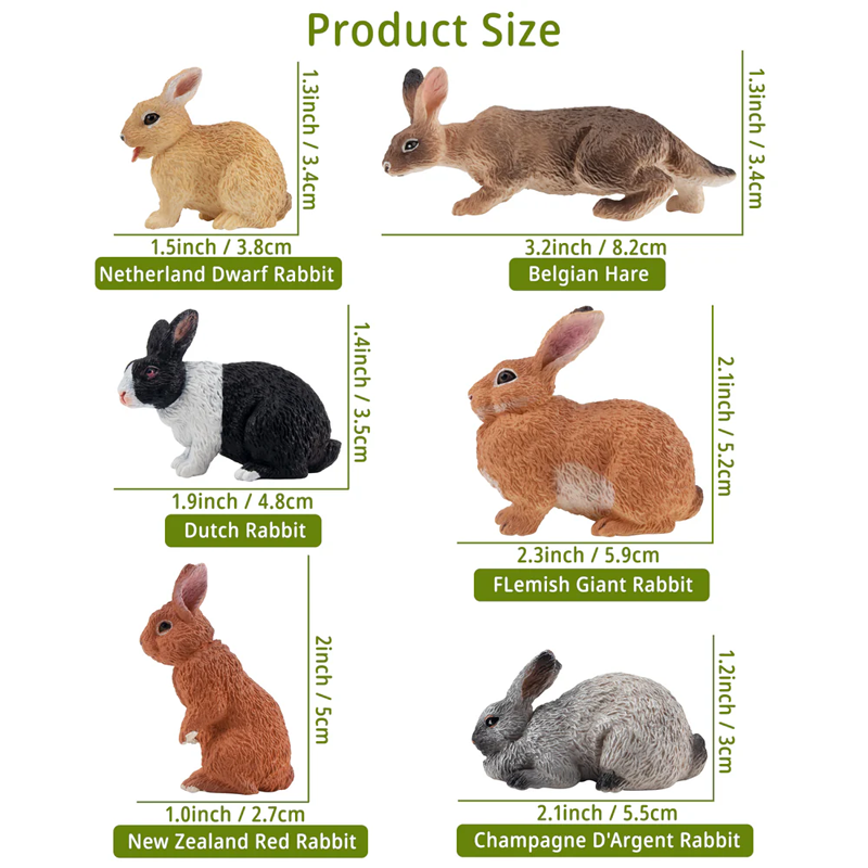 12Pcs Simulation Rabbit Farm A – Kids Toys Variety recenzja i cena