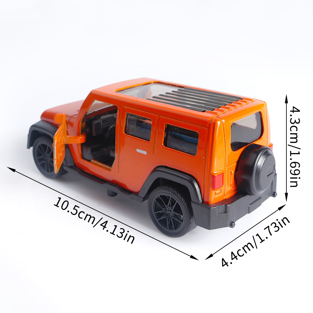 1:43 Orange Jeep Wrangler Die- – Kids Toys Jeep recenzja i cena