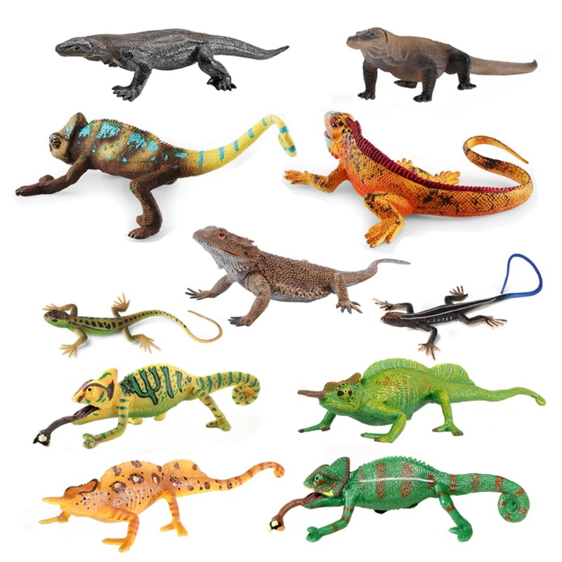Iguana Lizard Figures Chameleo – Kids Toys Review recenzja i cena