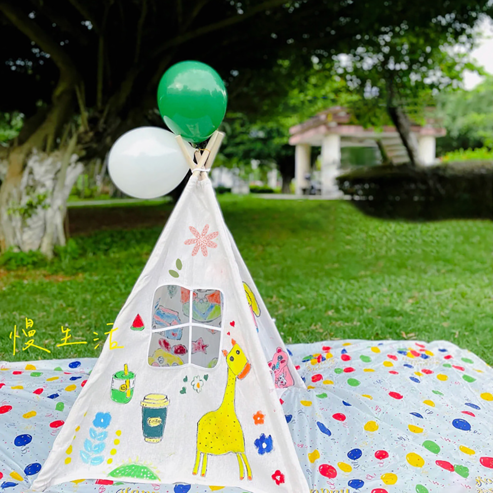 Popular Colorful Panited Tent  – Kids Toys Bd recenzja i cena