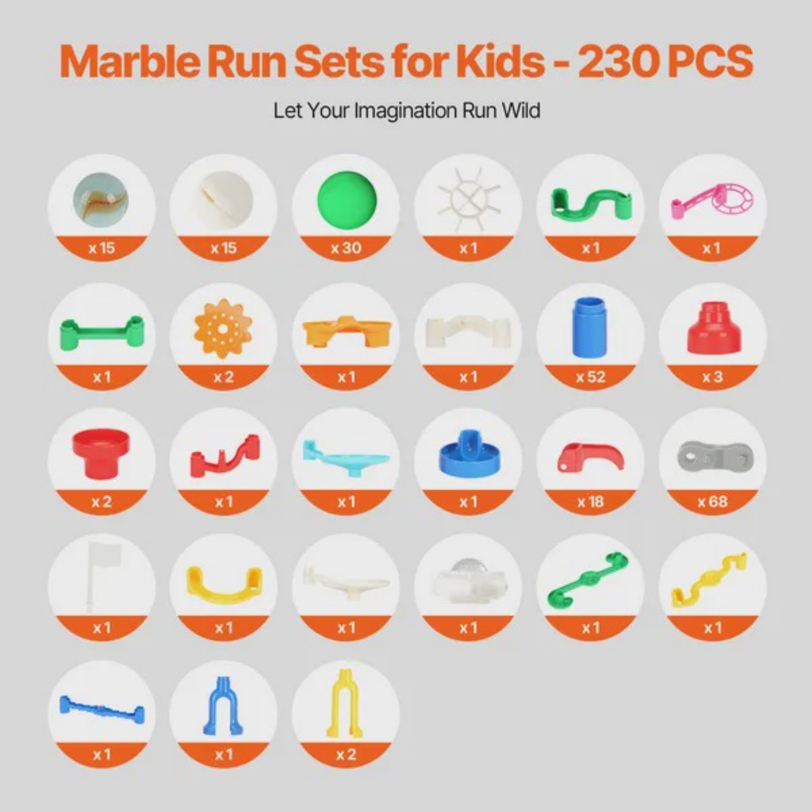 Marble Run Set 230 PCS with Mo – Marble Run Set recenzja i cena