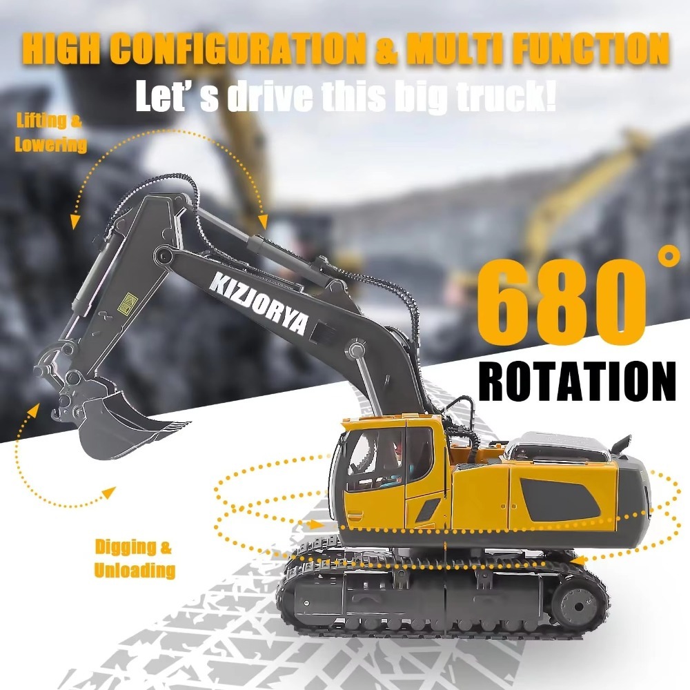 2.4G Remote Control Excavator  – Kids Toys Channel recenzja i cena