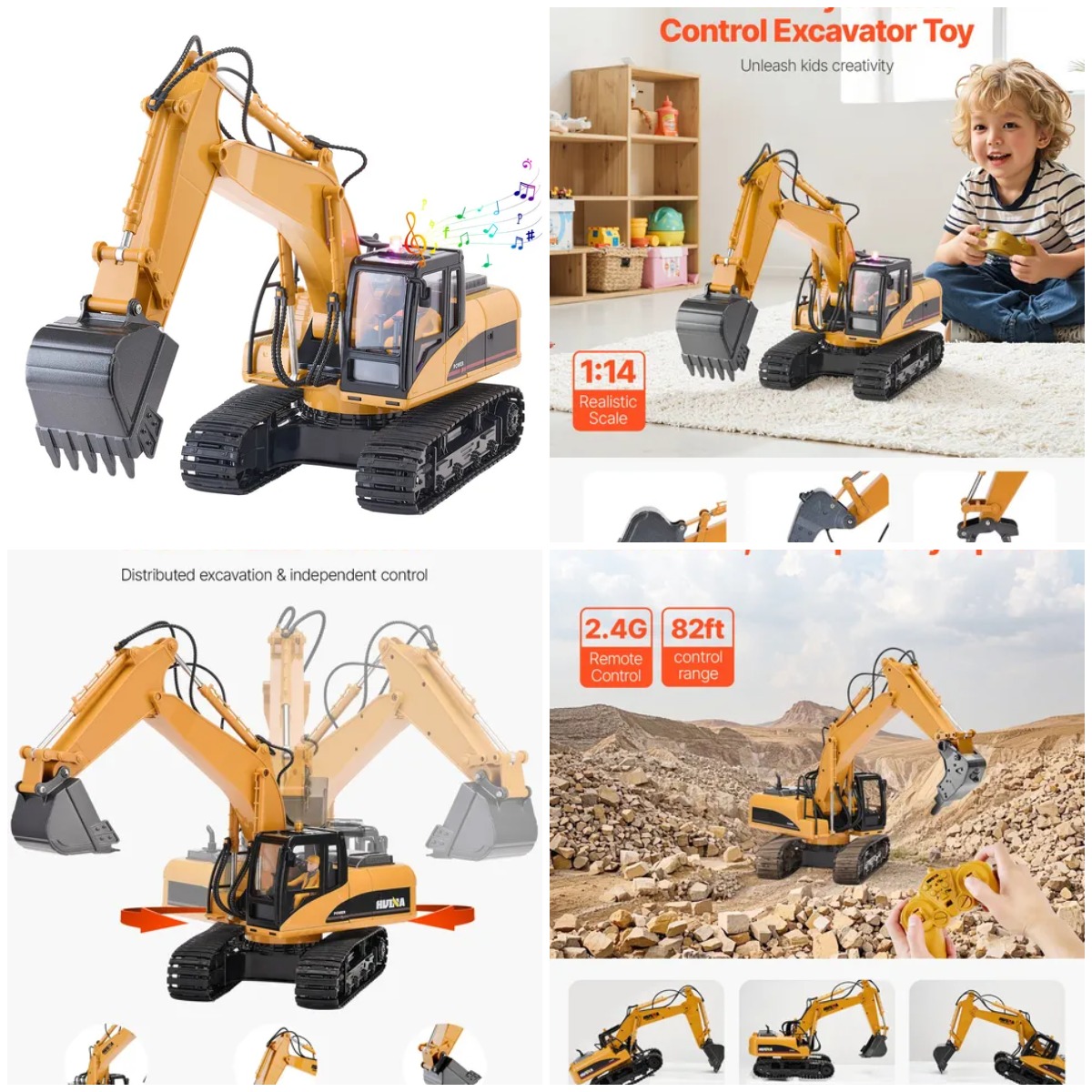 Remote Control Excavator Toy 1 – Kids Toys Channel recenzja i cena