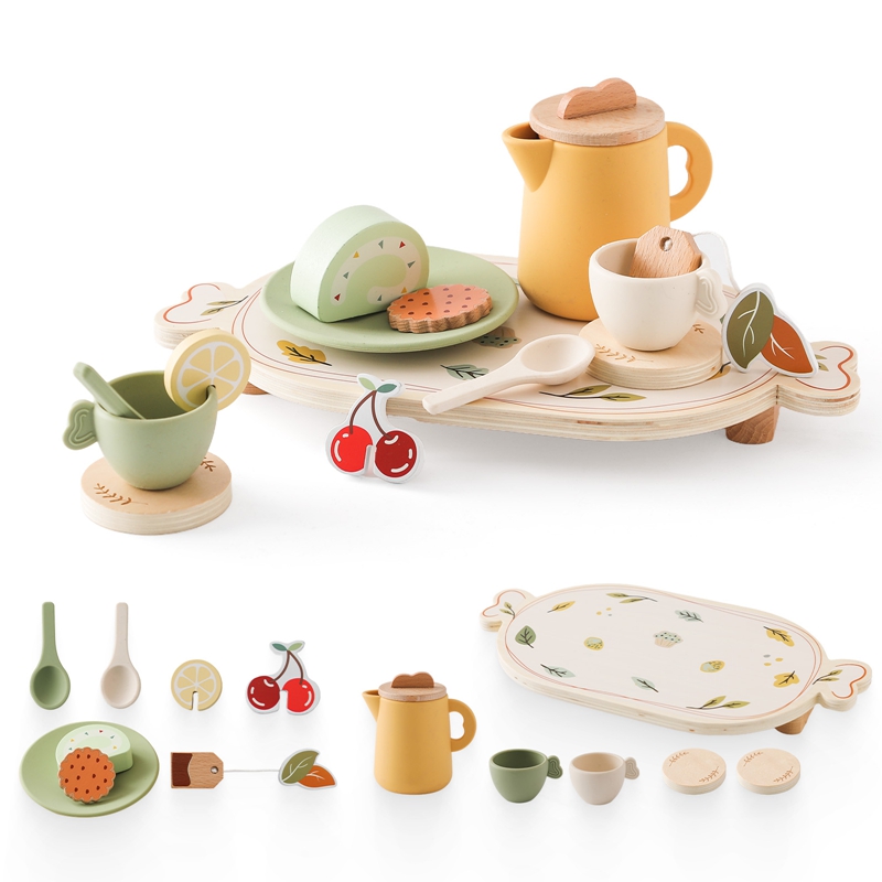 Kids Wooden Montessori Toys Af – Play Kitchen Set recenzja i cena