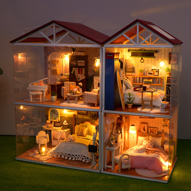 DIY Wooden Dollhouse Mini Bedr – Play Kitchen Set recenzja i cena