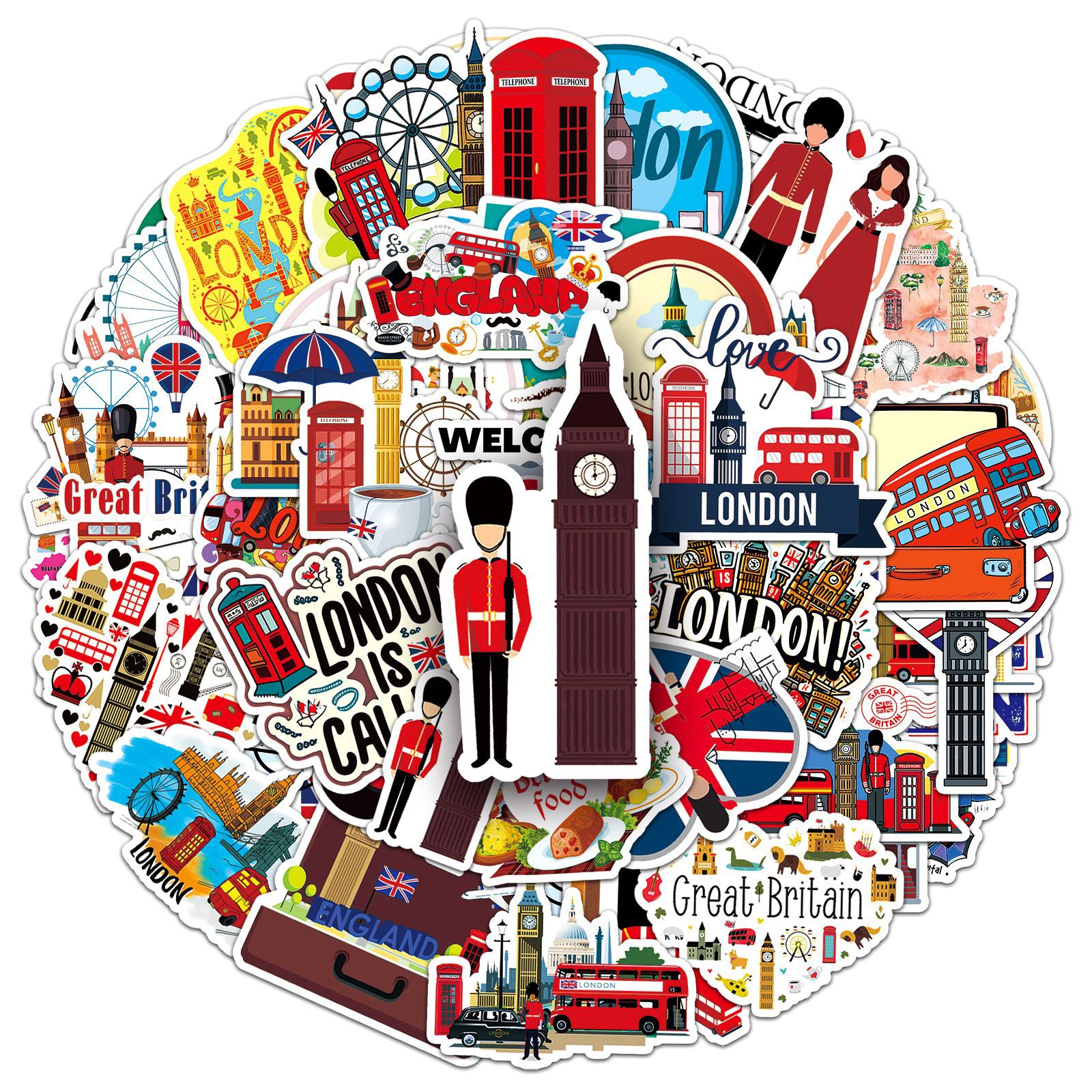 50PCS Travel Scenery Graffiti  – Kids Toys Uk recenzja i cena