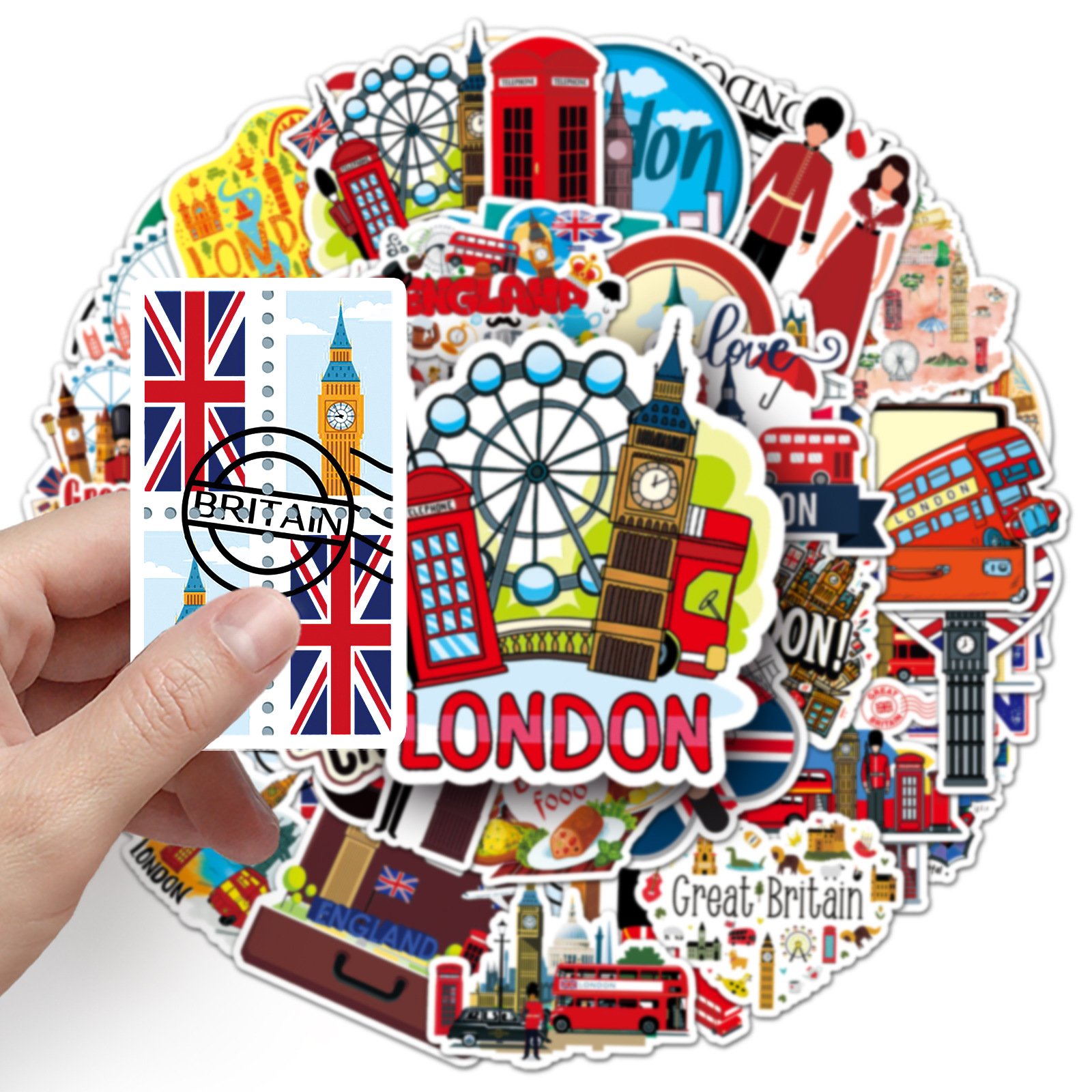 50PCS Travel Scenery Graffiti  – Kids Toys Uk recenzja i cena
