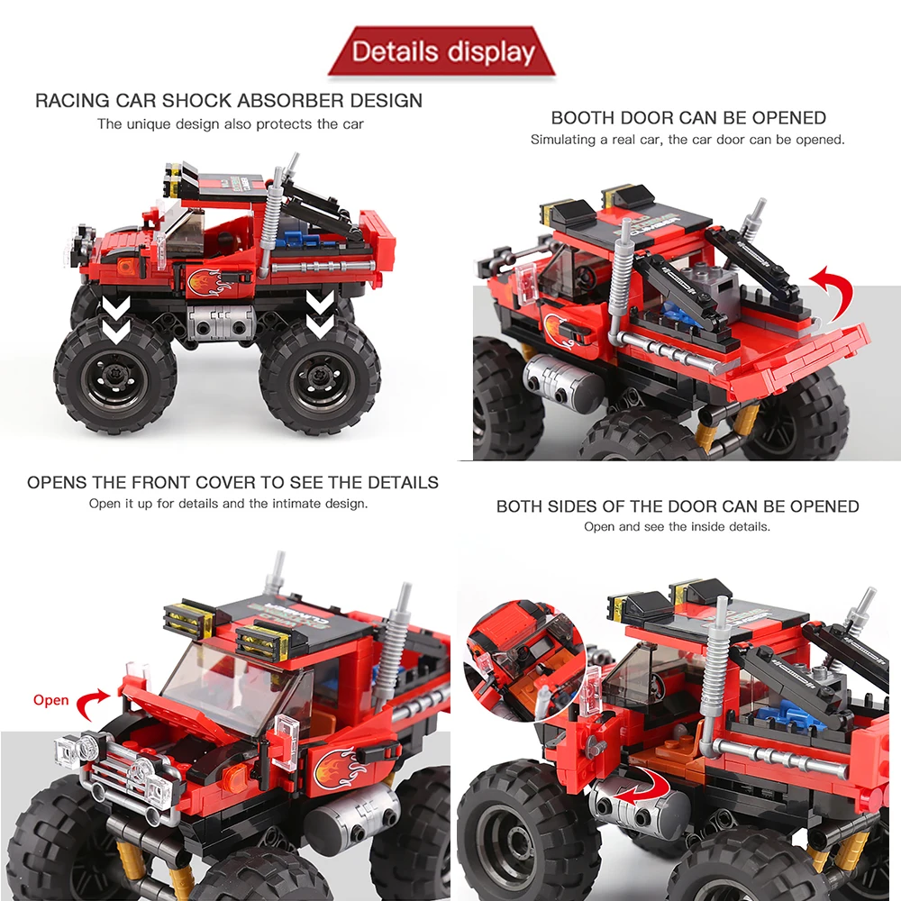 DIY Car Truck Building Block S – Kids Toys Jeep recenzja i cena