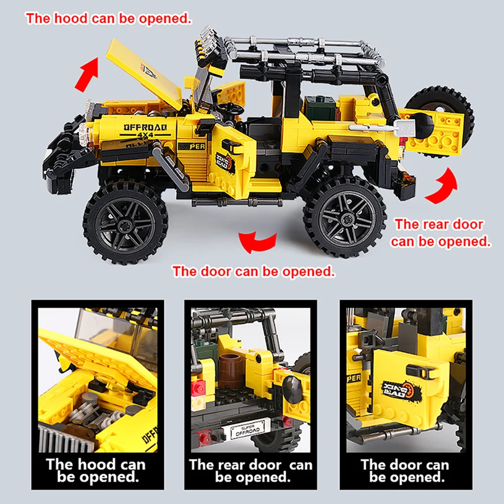 DIY Car Truck Building Block S – Kids Toys Jeep recenzja i cena
