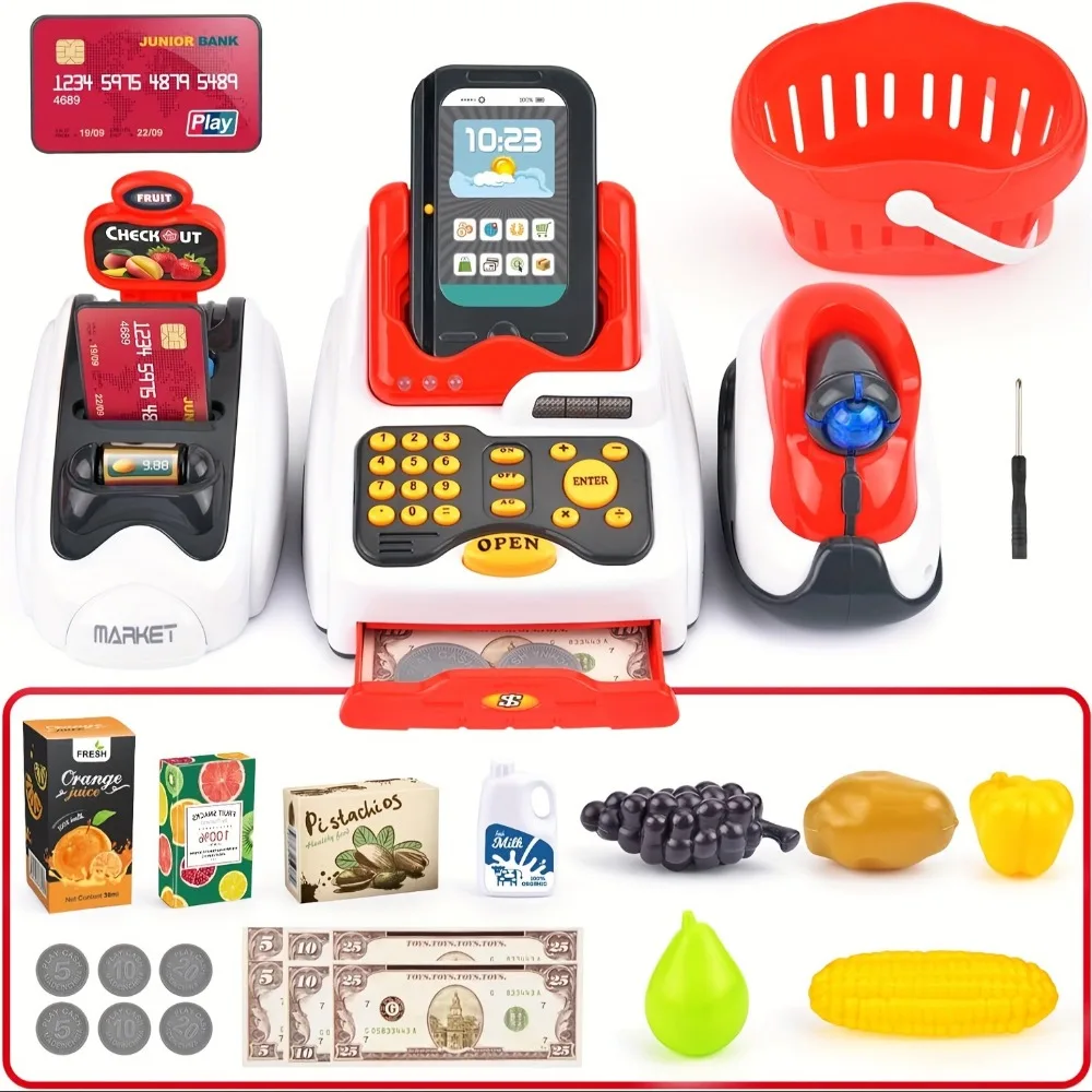 33PCS Toy Cash Register for Ki – Toy Cash Register recenzja i cena