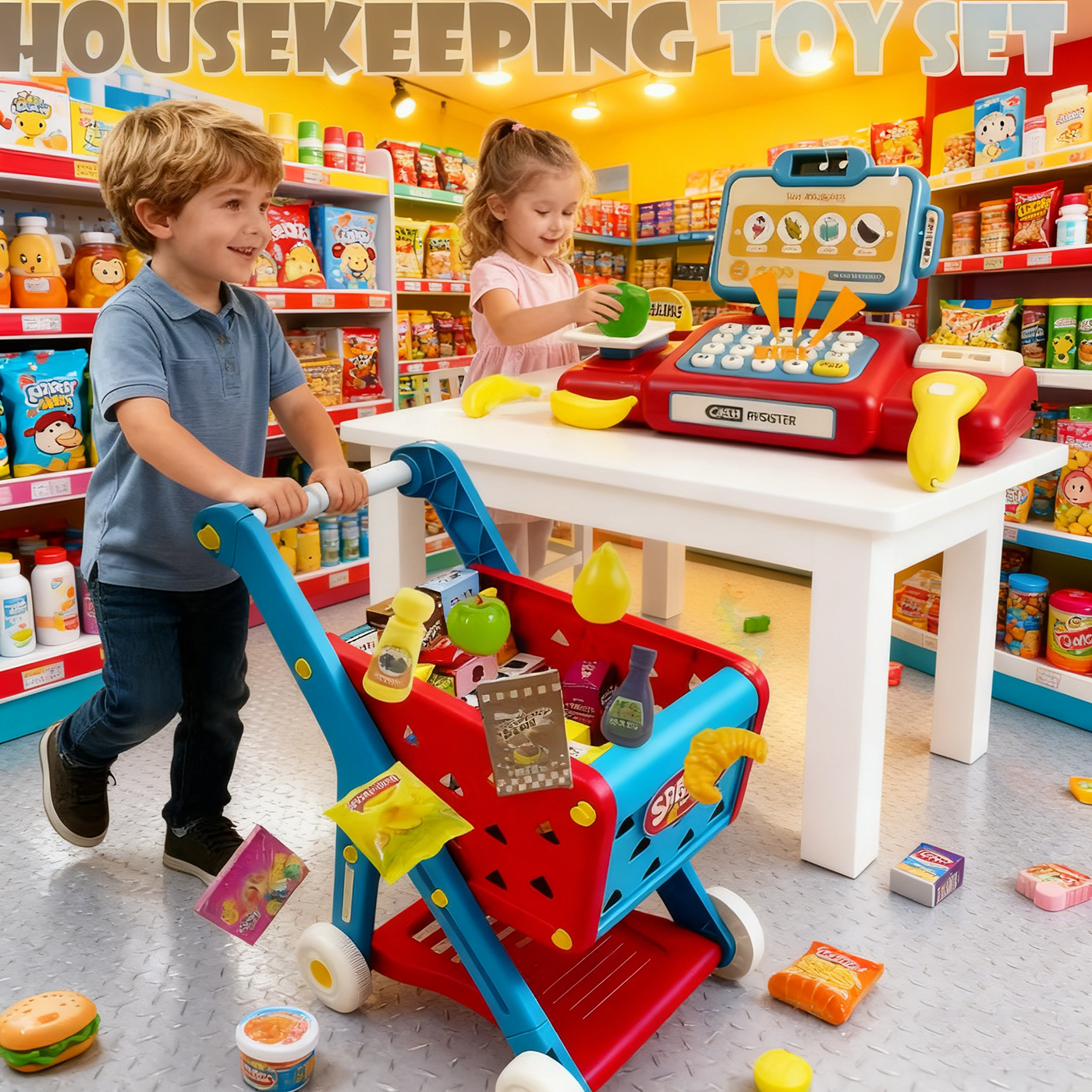 Pretend Play Supermarket Cash  – Toy Cash Register recenzja i cena